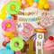 Donut Balloon Party Decoration, 8 Pcs Large Doughnut Foil Mylar Balloons, Candy Sprinkle Balloons for Donut Themed Birthday Party Donut Grow up Party Baby Shower